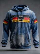 Herren-Hoodie mit Tasche für Deutschland Design in Übergröße